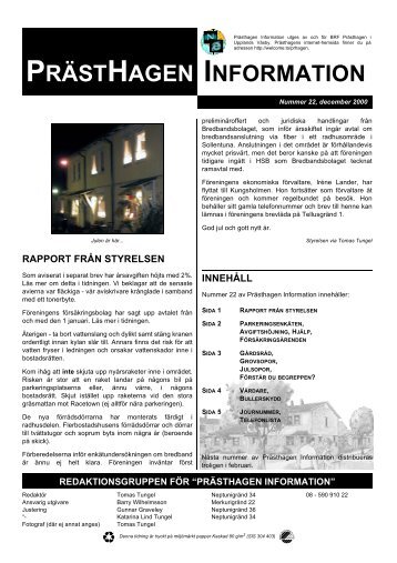 PrÃ¤sthagen Information Nr 22 - BRF PrÃ¤sthagen