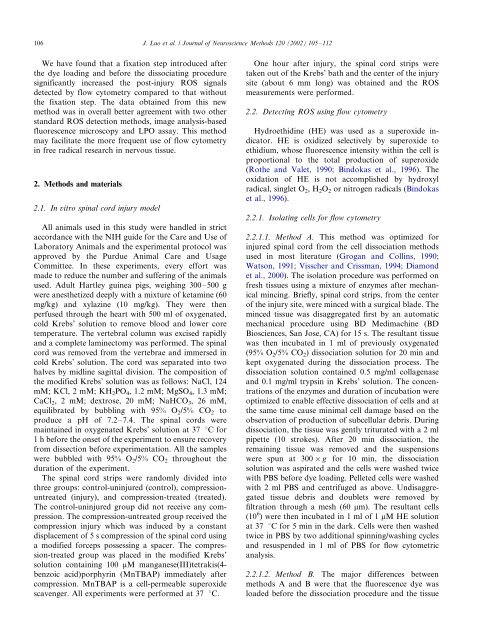 Detection of reactive oxygen species by flow ... - ResearchGate