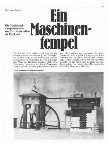 dampfmaschine . - Deutsches Museum