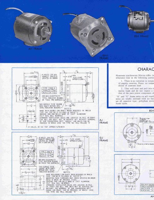 Hysteresis Motors - Stamford - Elinco