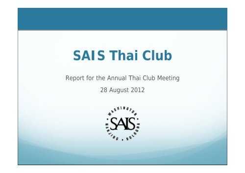 SAIS Thai Club