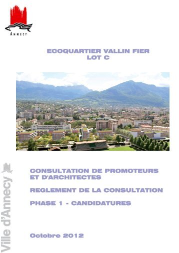 ECOQUARTIER VALLIN FIER LOT C CONSULTATION DE ... - Annecy