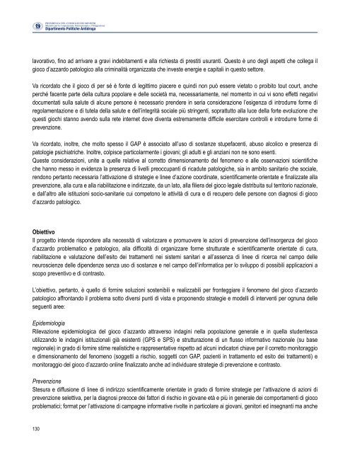 Gambling - manuale per i dipartimenti delle dipendenze - CesDop