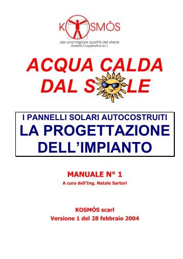 I pannelli solari autocostruiti. La progettazione dell'impianto