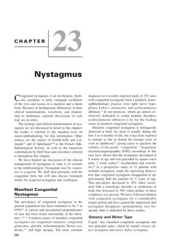 23 Nystagmus