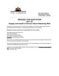REQUEST FOR QUOTATION 2011-22 Supply and Install of Armour ...
