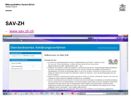2 Standardisiertes Abklärungsverfahren (SAV) (PDF ... - Volksschulamt