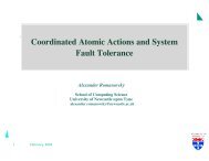 Coordinated Atomic Actions and System Fault Tolerance