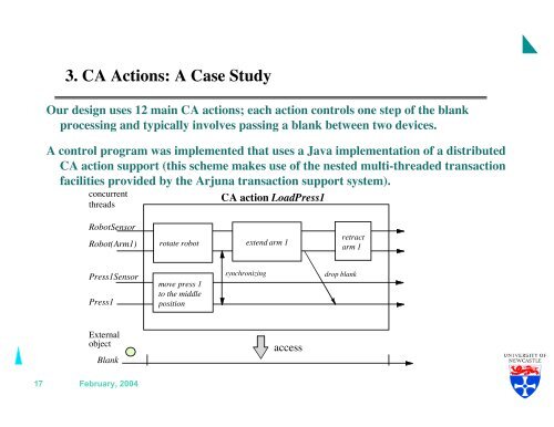 Coordinated Atomic Actions and System Fault Tolerance