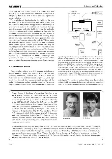 Scanning Near-Field Optical Microscopy and Spectroscopy as a ...