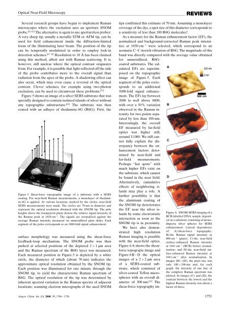 Scanning Near-Field Optical Microscopy and Spectroscopy as a ...