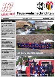 Feuerwehrnachrichten Ausgabe 02-2007 - Neunkirchen, Nahe