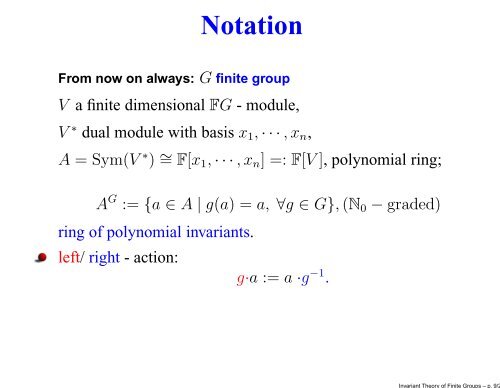 Invariant Theory of Finite Groups