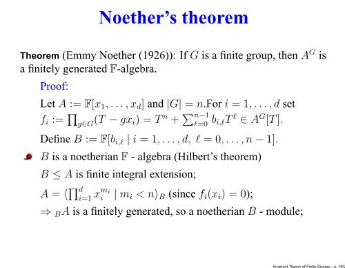 Invariant Theory of Finite Groups