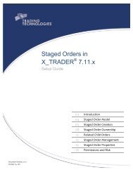 Staged Orders in X_TRADER 7.11.x - TT Customer Portal - Trading ...