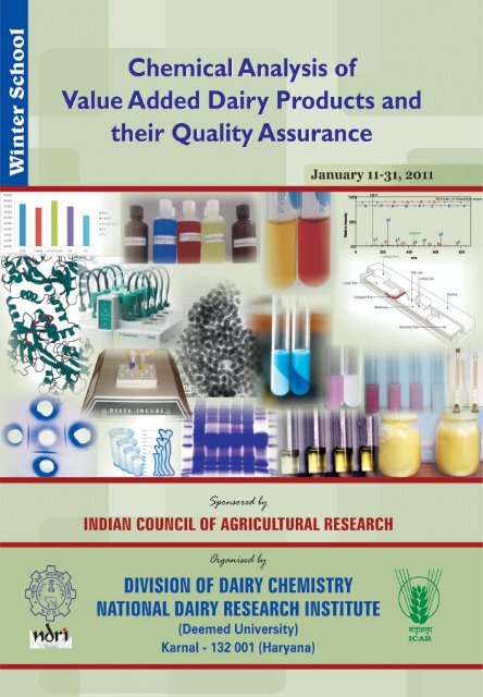 Chemical Analysis of Value Added Dairy Products and Their Quality ...