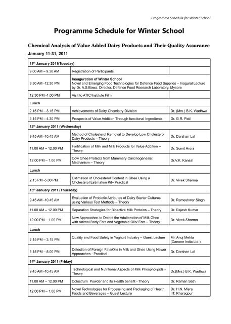 Chemical Analysis of Value Added Dairy Products and Their Quality ...