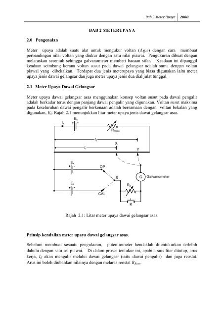 BAB 2 METERUPAYA 2.0 Pengenalan Meter upaya adalah suatu ...