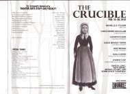 view the program for The Crucible by Arthur Miller at the Mary ...