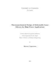 Thermomechanical Design of Deformable Laser Mirrors for High ...