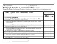 Clinical Competencies Checklist - Birthingway College of Midwifery