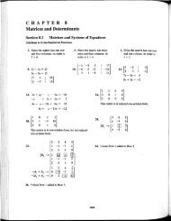 CHAPTER 8 Matrices and Determinants