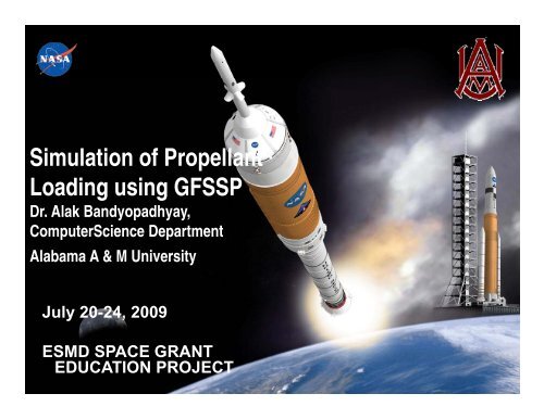 Simulation of Propellant Loading using GFSSP - National Council of ...