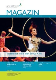 Sozialfonds Magazin Juni 2012 - Sozialfonds Pensionskasse in ...