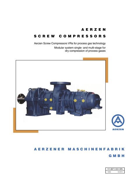 Aerzen Screw Compressors VRa for process gas technology