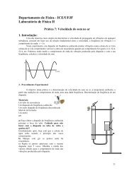 Prática 7 - Velocidade do Som no Ar - Departamento de Física