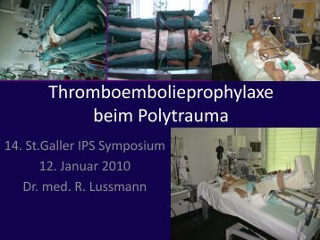 Thromboembolieprophylaxe beim Polytrauma in der Intensivstation