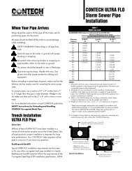 CONTECH ULTRA FLO Storm Sewer Pipe Installation - CPI Supply