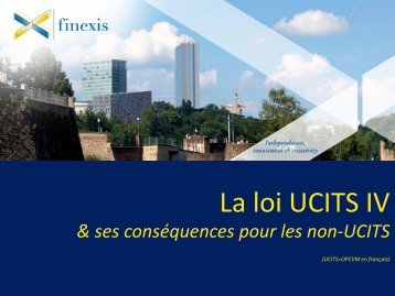 Presentation UCITS IV