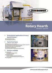 Technological applications of rotary hearth furnaces ... - Seco-Warwick