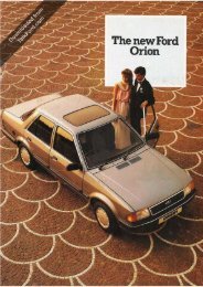 Octubre de 1983 - Club Ford Orion EspaÃ±a