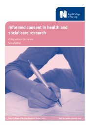 Informed Consent - Royal College of Nursing