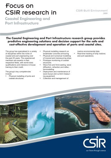 Coastal Engineering and Port Infrastructure - CSIR