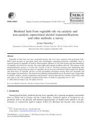 Biodiesel fuels from vegetable oils via catalytic and non-catalytic ...