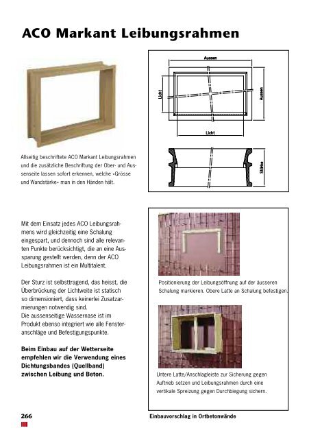 ACO Therm Leibungsrahmen