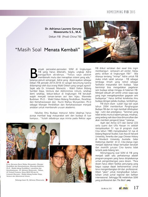 MAJALAH ALUMNI UI EDISI 14