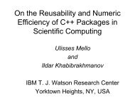 On the Numeric Efficiency of C++ Packages in Scientific Computing