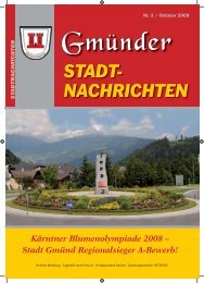 STADTNACHRICHTEN - Künstlerstadt Gmünd