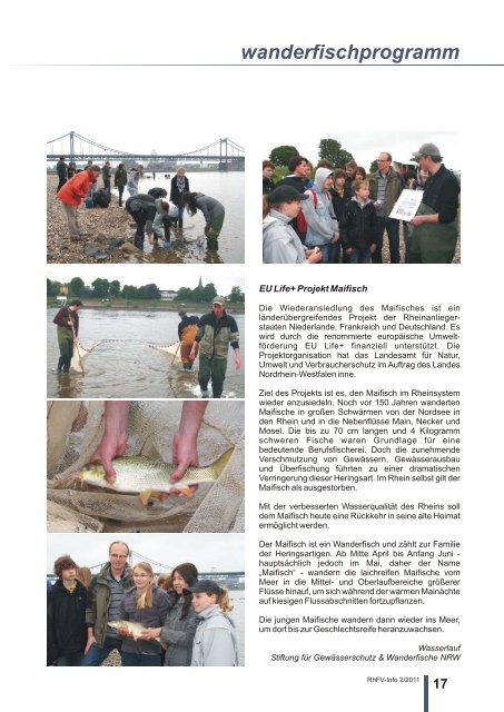 mitgliederversammlung 2011 - Rheinischer Fischereiverband von ...