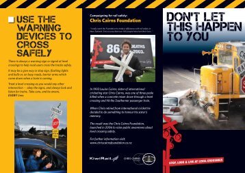 Level Crossing Safety Brochure - KiwiRail
