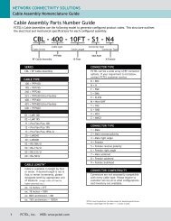 Cable Assembly Parts Numbering Configuration ... - PCTEL | Antenna