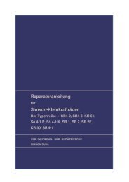 (Reparaturanleitung f\374r Simson-Fahrzeuge Schwalbe, Star ...