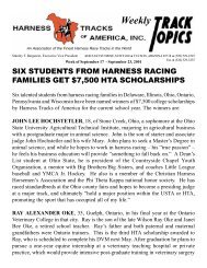 TT September 17 - Harness Tracks of America, Inc.