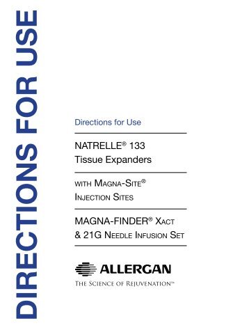 NATRELLE® 133 Tissue Expanders with MAGNA-SITE ... - Allergan