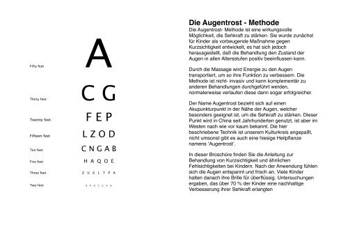 Die Augentrost - Methode - Julian Scott