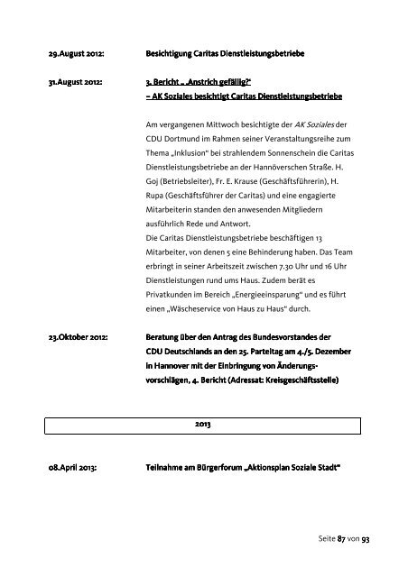 GeschÃ¤ftsbericht Nov 2011 bis Jun 2013 - CDU Dortmund